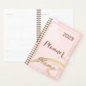Rose Gold Glitzer Monogramm Name 2023 Planer (Anzeige)