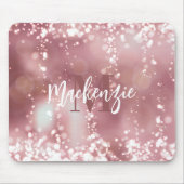 Rose Gold Glitzer Mousepad (Vorne)