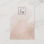 Rose Gold Glitzer-Netzwerkkarte für das Sammeln vo Visitenkarte (Vorderseite)