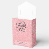 Rose Gold Glitzer Neuverheiratete Hochzeit Vielen  Geschenkschachtel (Geöffnet)