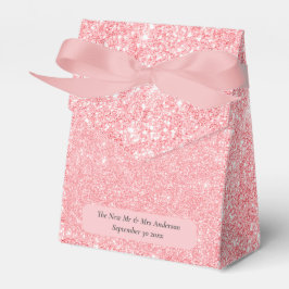 Rose Gold Glitzer Neuverheiratete Hochzeit Vielen Geschenkschachtel