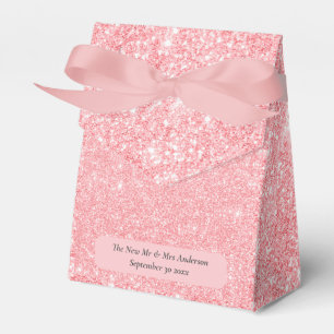 Rose Gold Glitzer Neuverheiratete Hochzeit Vielen Geschenkschachtel