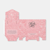 Rose Gold Glitzer Neuverheiratete Hochzeit Vielen Geschenkschachtel (Ungefaltet)