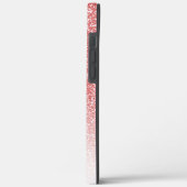 Rose Gold Glitzer Ombre Black Script Name Case-Mate iPhone Hülle (Rückseite / Links)