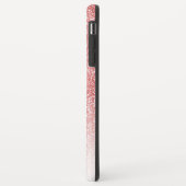 Rose Gold Glitzer Ombre Black Script Name Case-Mate iPhone Hülle (Hinten/Links)
