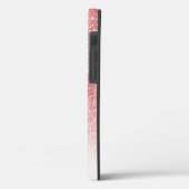 Rose Gold Glitzer Ombre Black Script Name Case-Mate iPhone Hülle (Rückseite / Links)