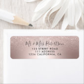 Rose Gold Glitzer ombre Metallfolie Hochzeit (Insitu)