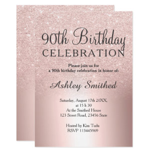 Rose Gold Einladungen Zazzle De