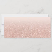 Rose Gold Glitzer ombre pink Geschenkgutschein (Rückseite)