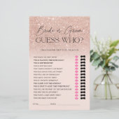 Rose Gold Glitzer ombre pink rate Bridal-Spiel (Stehend Vorderseite)