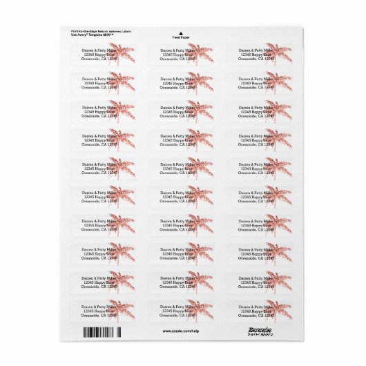 Rose Gold Glitzer Palm Tree (Vorne)