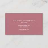 Rose Gold Glitzer Paw Prints Pet Sitter Visitenkarte (Rückseite)