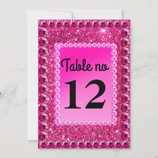 Rose Gold Glitzer Perlen Rosa Rosa Tischtennis (Vorderseite)