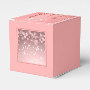 Rose Gold Glitzer Personalisiert I Liebe Ihr Gesch Geschenkschachtel