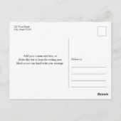 Rose Gold Glitzer Personalisiert Vielen Dank Postkarte (Rückseite)