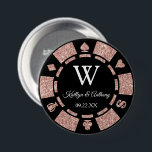 Rose Gold Glitzer Poker Chip Casino Gastgeschenk H Button<br><div class="desc">Feiern Sie stilvoll mit diesem modischen Chip-Knopf für Poker. Das Design ist leicht mit Ihrer eigenen Formulierung zu personalisieren und Ihre Familie und Freunde werden begeistert sein,  wenn sie dieses fabelhafte Gastgeschenk erhalten. Matching-Elemente finden Sie in der Auflistung.</div>