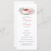 Rose Gold Glitzer Pumpkins Hochzeit im Herbst Prog Programm (Vorne/Hinten)