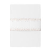 Rose Gold Glitzer Punkte Einladungsbanderole (Rückseitenbeispiel)