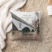 Rose Gold Glitzer Rings Foto Kissen (Decke)