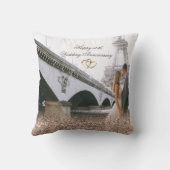 Rose Gold Glitzer Rings Foto Kissen (Rückseite)