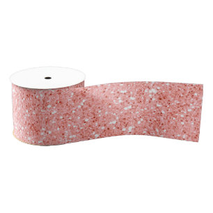 Rose Gold Glitzer Ripsband