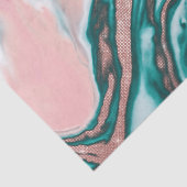 Rose Gold Glitzer Rosa Aquamariner Wirbel lackiert Seidenpapier (Ausschnitt)