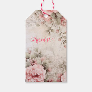 Rose Gold Glitzer, rosa Folie, Weihnachtsverpackun Geschenkanhänger