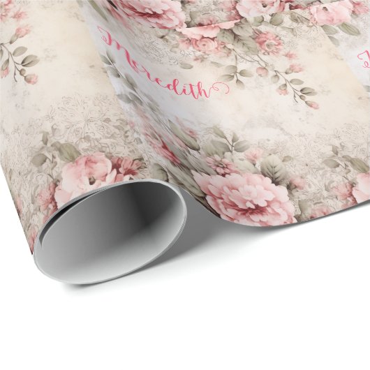 Rose Gold Glitzer, rosa Folie, Weihnachtsverpackun Geschenkpapier (Rolleneckpunkt)