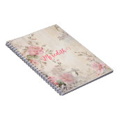 Rose Gold Glitzer, rosa Folie, Weihnachtsverpackun Notizblock (Rechte Seite)