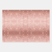 Rose Gold Glitzer, Rosa Marmor + Glamouflage Camou Geschenkpapier Set (Vorderseite 2)