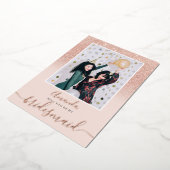 Rose Gold Glitzer rosa ombre Foto meine Brautpaare Folieneinladung (Gedreht)