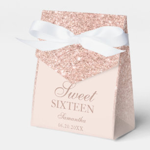 Rose Gold Glitzer Rosa ombre Glitzern Sweet 16 Geschenkschachtel