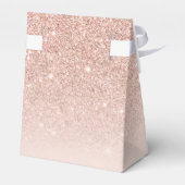 Rose Gold Glitzer Rosa ombre Glitzern Sweet 16 Geschenkschachtel (Rückseite)
