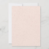 Rose Gold Glitzer Rosa Schirm schig Babysprinkett Einladung (Rückseite)