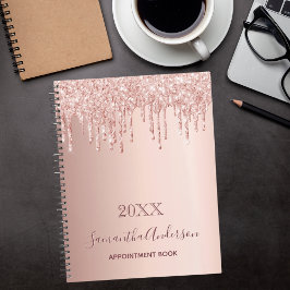 Rose Gold Glitzer Rosa Terminkalender 2023 Planer