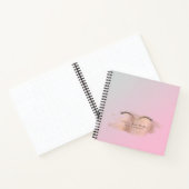 Rose Gold Glitzer rosa trendige moderne Makeup Kün Notizblock (Innenseite)