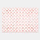 Rose Gold Glitzer Rosa Weiß +Mauve Weihnachtsgesch Geschenkpapier Set (Vorderseite 2)