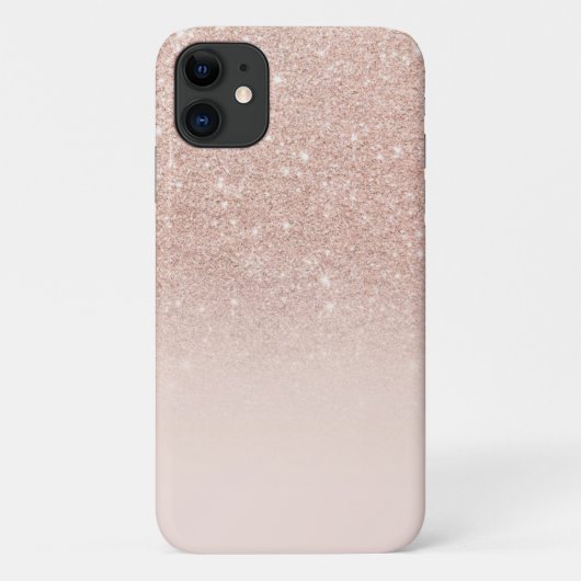 Rose Gold Glitzer Rose verblasst das passende iPho Case-Mate iPhone Hülle (Rückseite)