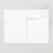 Rose Gold Glitzer rot Rosa Save the Date elegant Ankündigungspostkarte (Rückseite)