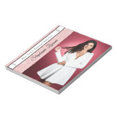 Rose Gold Glitzer Sash Autograph Pad Notizblock (Rotiert)