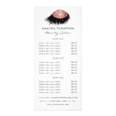 Rose Gold Glitzer Schönheitssalon Werbekarte (Vorne)