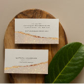 Rose Gold Glitzer Schwarz Rosa moderne viereckige Visitenkarte