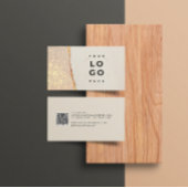 Rose Gold Glitzer Schwarz Rosa moderne viereckige Visitenkarte