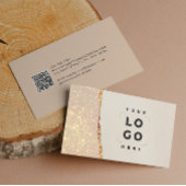 Rose Gold Glitzer Schwarz Rosa moderne viereckige Visitenkarte