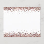 Rose Gold Glitzer Script Bridesmaid Anforderung (Rückseite)