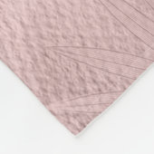 Rose Gold Glitzer Script Monogram Fleecedecke (Ecke)