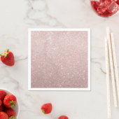 Rose Gold Glitzer Serviette (Beispiel)