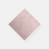 Rose Gold Glitzer Serviette (Ecke)