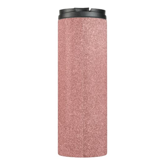 Rose Gold Glitzer Sie können harte Dinge tun Thermosbecher (Rückseite)