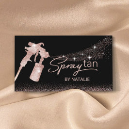Rose Gold Glitzer Sif Tanning Mobile Spray Tan Visitenkarte